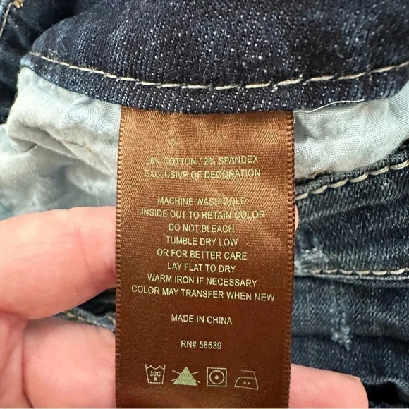 Kut from the Kloth Women's Bootcut Dark Wash Low Rise Denim Jeans Sz 10 GUC - Picture 7 of 10